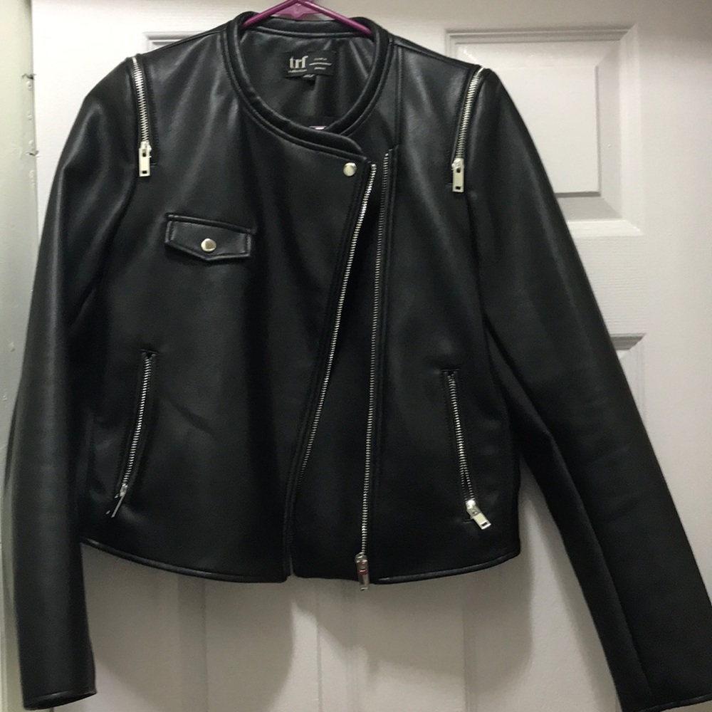 ZARA VEGAN LEATHER JACKET